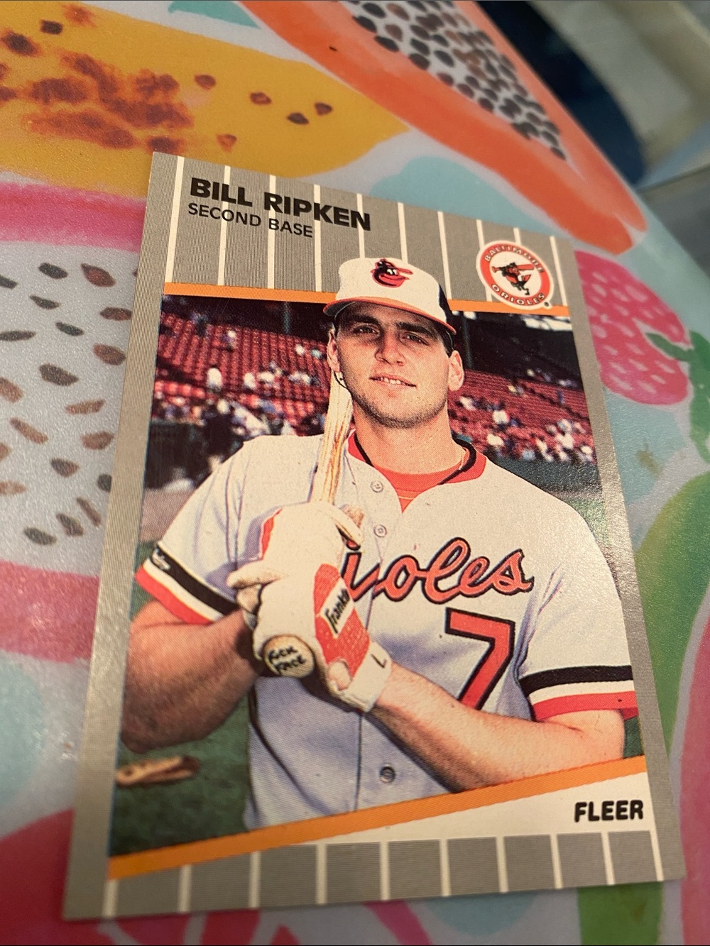 Bill Ripken Baltimore Orioles Baseball Card - White/Orange no black box